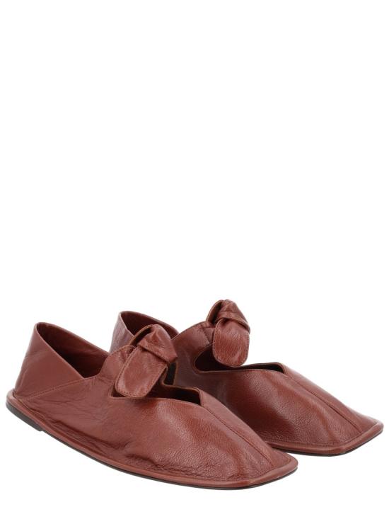 26SS 헤레우 플랫 슈즈 LLSSWFA24 002 6 CHESTNUT BROWN - HEREU