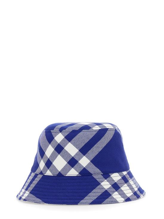  버버리 체크 울 버킷햇 8079490 B7369 PURPLE - BURBERRY