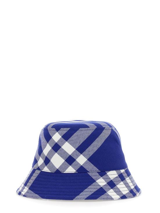  버버리 체크 울 버킷햇 8079490 B7369 PURPLE - BURBERRY