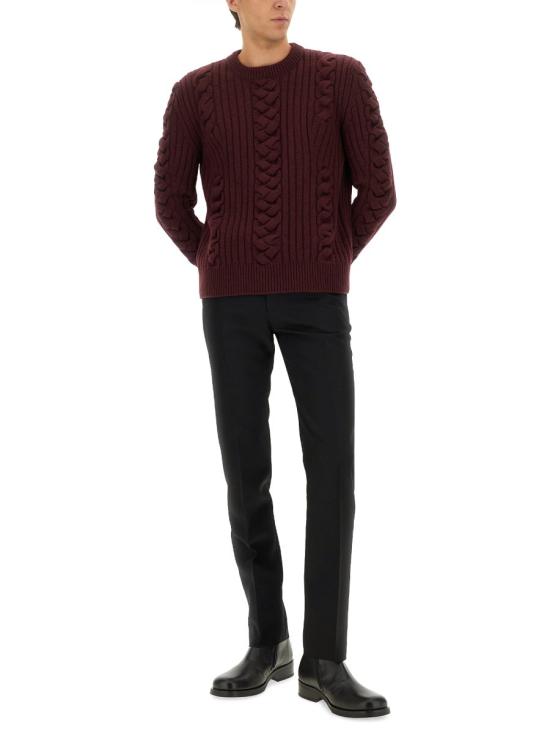 25FW 알렉산더 맥퀸 스웨터 848915 Q1BFL6190 BORDEAUX - ALEXANDER MCQUEEN