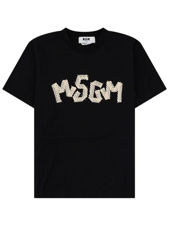 26SS 엠에스지엠 폴로 티셔츠 4041MDM110D 26700299 BLACK