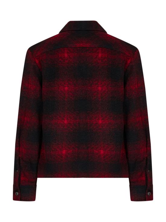 26FW 몽클레어 체크 플란넬 집업 셔츠 자켓 L20912F0003589BKBF49 RED - MONCLER