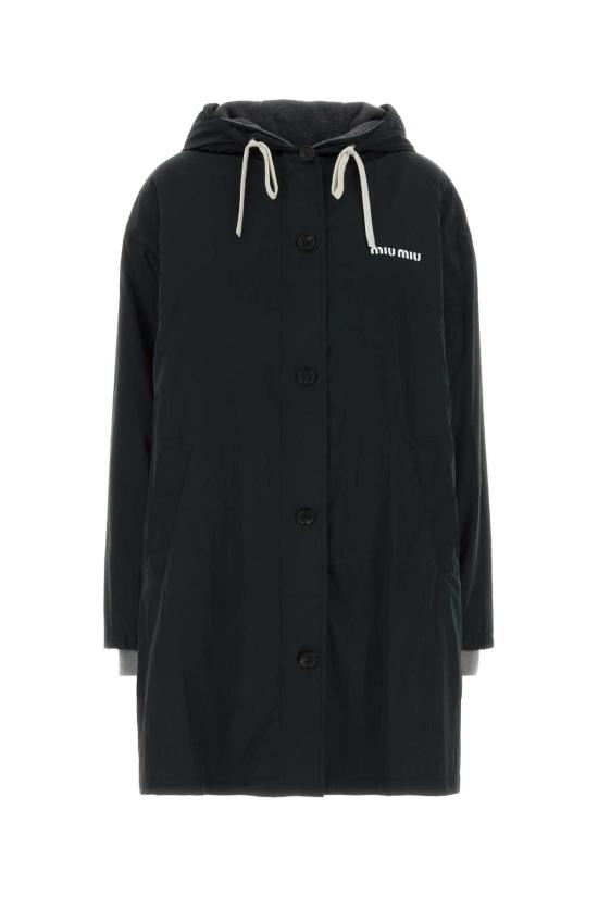 26FW 미우미우 싱글브레스트 퐁제 플리스 카반 자켓 MQ0008SOOO6291 F0002 BLACK