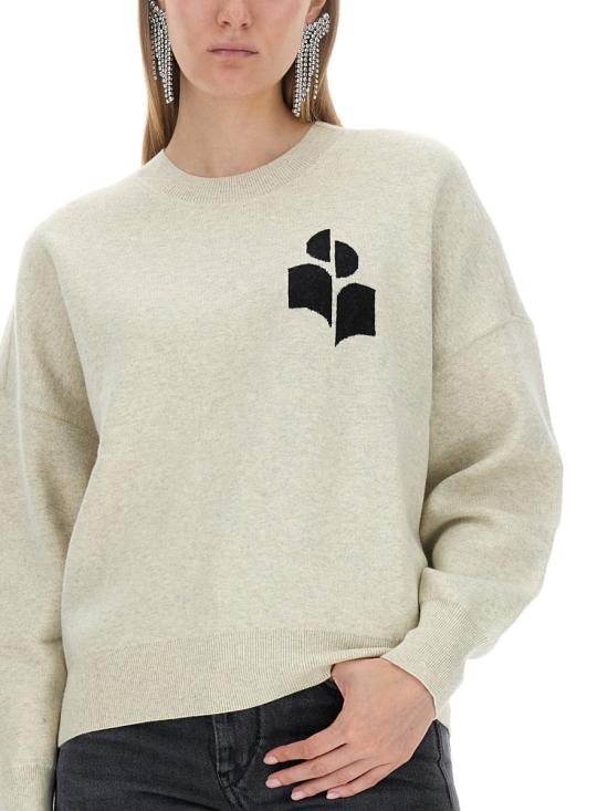  이자벨마랑에뚜왈 애틀리 울 블렌드 스웨터 PU0007FA A1X04E02LY GRAY - ISABEL MARANT ETOILE