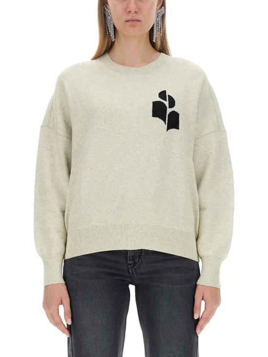  이자벨마랑에뚜왈 애틀리 울 블렌드 스웨터 PU0007FA A1X04E02LY GRAY - ISABEL MARANT ETOILE