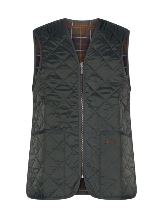26FW 바버 퀼티드 집 라이너 MLI0001MLIGN92 GREEN