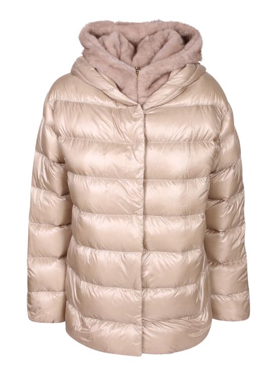 27FW 에르노 밍크 퍼 이펙트 파카 재킷 밍크 퍼 이펙트 파카 재킷 PI002312D 12017Z 1985 White
