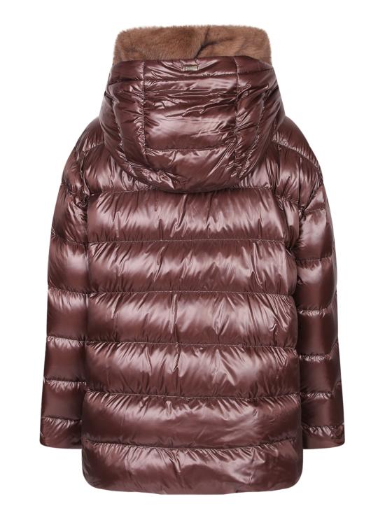 27FW 에르노 밍크 퍼 이펙트 파카 재킷 밍크 퍼 이펙트 파카 재킷 PI002312D 12017Z 8810 Brown - HERNO