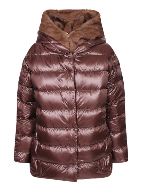 27FW 에르노 밍크 퍼 이펙트 파카 재킷 밍크 퍼 이펙트 파카 재킷 PI002312D 12017Z 8810 Brown