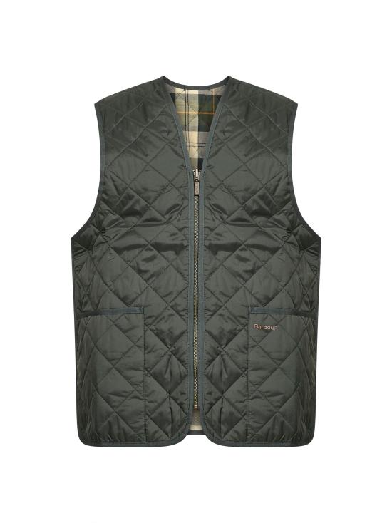 26FW 바버 퀼티드 집 라이너 MLI0001MLIGN91 GREEN
