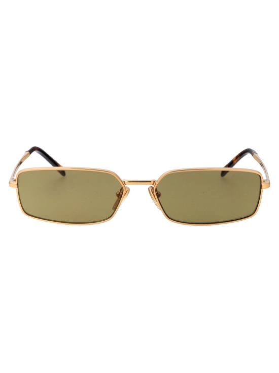 25FW 프라다 시그니처 메탈 직사각형 선글라스 0PR A60S GOLD