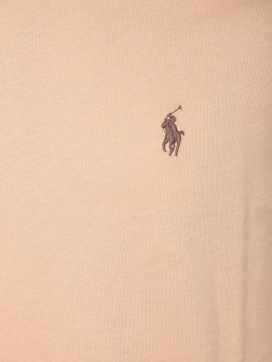 27FW 폴로 랄프로렌 포니로고 자수 반팔 티셔츠 710671438 527 Beige - POLO RALPH LAUREN