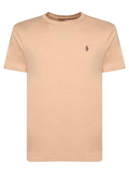27FW 폴로 랄프로렌 포니로고 자수 반팔 티셔츠 710671438 527 Beige