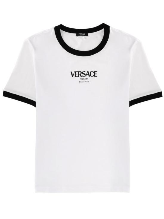 26SS 베르사체 폴로 티셔츠 1022656 1A166852W020 WHITE