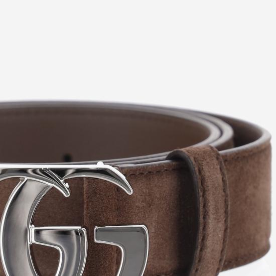 26FW 구찌 컷 GG 마몽 벨트 A005SY BROWN - GUCCI