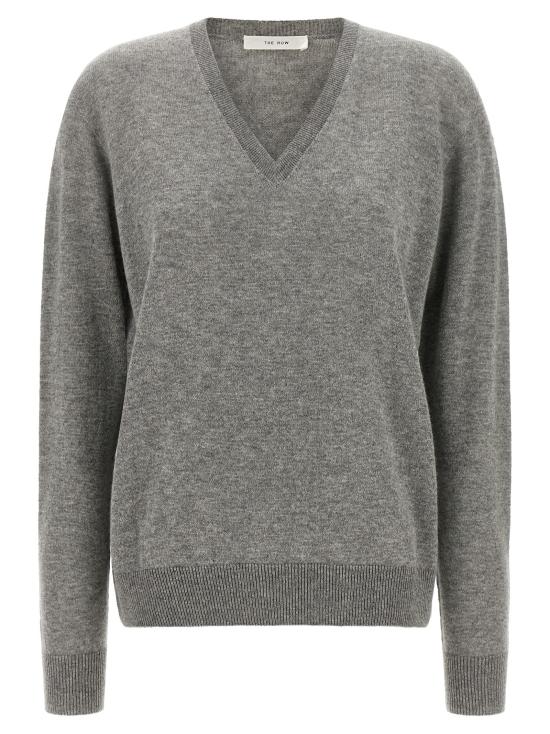 26FW 더로우 포라 캐시미어 스웨터 R000627Y166LRM Gray