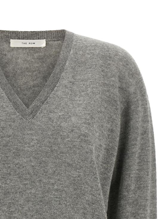 26FW 더로우 포라 캐시미어 스웨터 R000627Y166LRM Gray - THE ROW