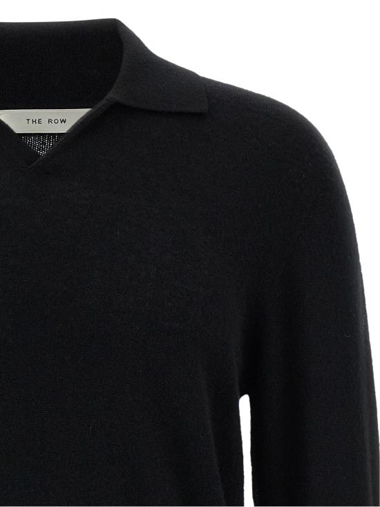 26FW 더로우 리플리 캐시미어 폴로 셔츠 R000411Y166BLK Black - THE ROW