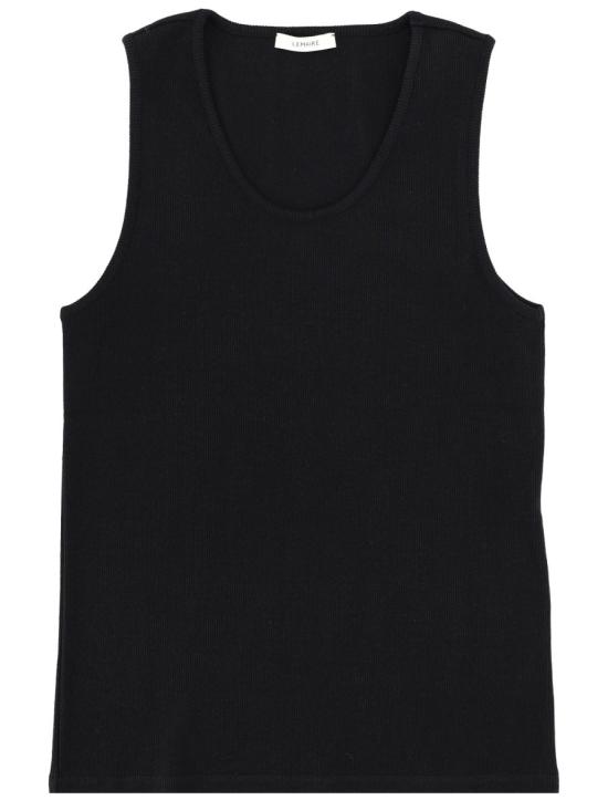 26SS 르메르 저지 탱크탑 TS0006 LJ1030BK999 BLACK