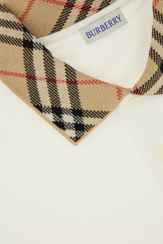 26FW 버버리 폴로 티셔츠 8126966 B7078 CHALK - BURBERRY