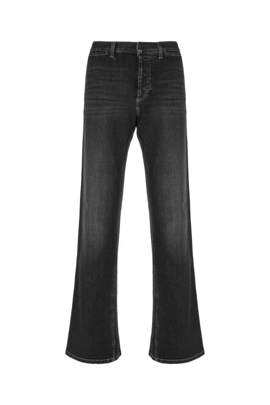 26FW 구찌 웹 디테일 코튼 데님 팬츠 875555XDDID 1000 Nero