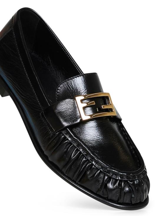 26FW 펜디 바게트 가죽 로퍼 8D8756NBAF0QA1 BLACK - FENDI
