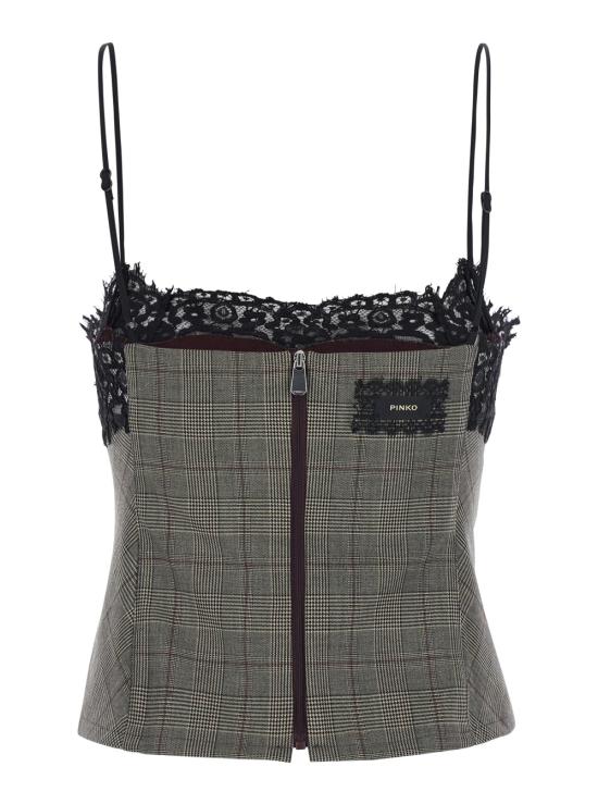 26FW 핑코 탑 107472A3FFCYZ Grey - PINKO