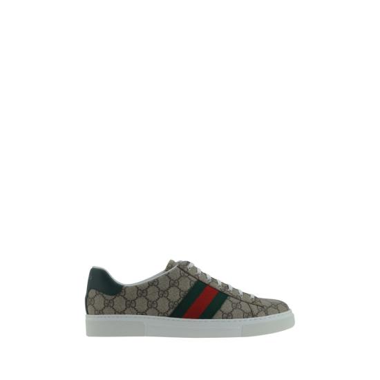 26FW 구찌 에이스 웹 GG 수프림 스니커즈 GU760775FACMZ9746BB BEIGE