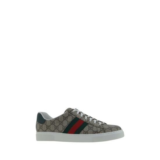 26FW 구찌 에이스 웹 GG 수프림 스니커즈 GU760775FACMZ9746BB BEIGE - GUCCI
