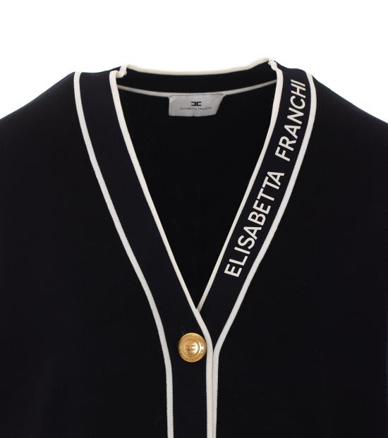 26FW 엘리자베타프랜치 가디건 MK13S66E2 685 BLACK - ELISABETTA FRANCHI