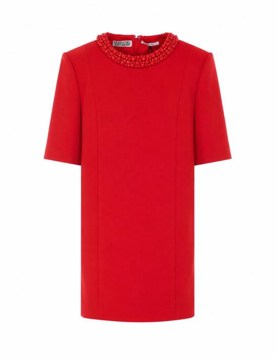26FW 에센셜앤트워프 미디 원피스 KAYLIN FS15 RED