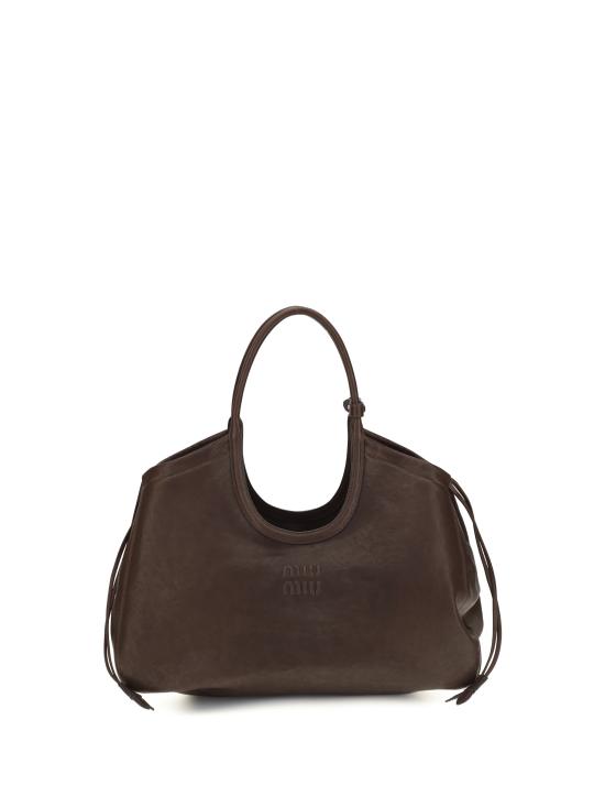 26FW 미우미우 아이비 나파 레더 쇼퍼 백 5BG342VOOO2BBL BROWN - MIU MIU