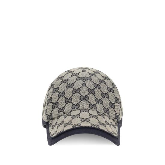 26FW 구찌 GG 모노그램 캔버스 베이스볼 캡 GUA001I24HBK44068BB GRAY