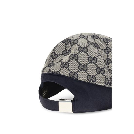 26FW 구찌 GG 모노그램 캔버스 베이스볼 캡 GUA001I24HBK44068BB GRAY - GUCCI