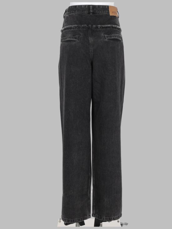 26FW 이자벨마랑에뚜왈 이니자 프린지 플리츠 코튼 진 PA0739FA D3H01E02FK BLACK - ISABEL MARANT ETOILE