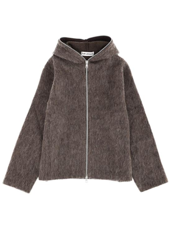 26FW 아워레가시 풀 집 후드 풀 집 후드 M2266FM MOLEGREYHAIRYWOOL GRAY