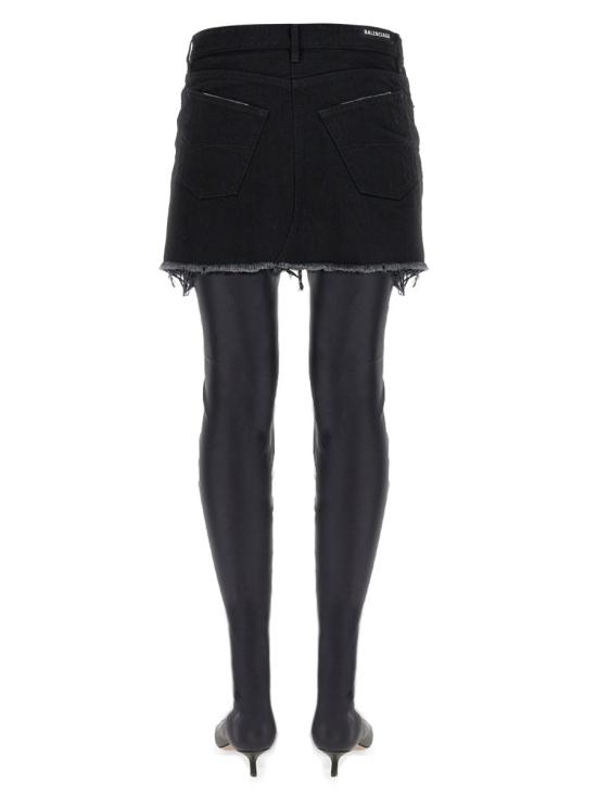  발렌시아가 스커트 704541 TBP471029 BLACK - BALENCIAGA