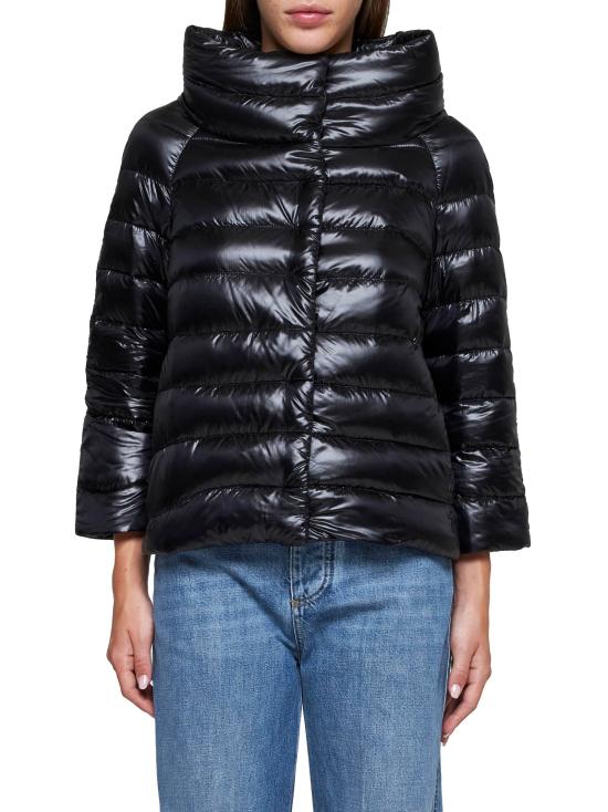 26FW 에르노 소피아 레귤러 핏 케이프 다운 자켓 PI0046DIC12017Z9300 BLACK - HERNO