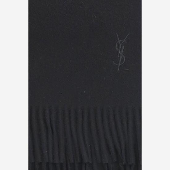 26FW 생로랑 머플러/스카프 A006VO BLACK - SAINT LAURENT