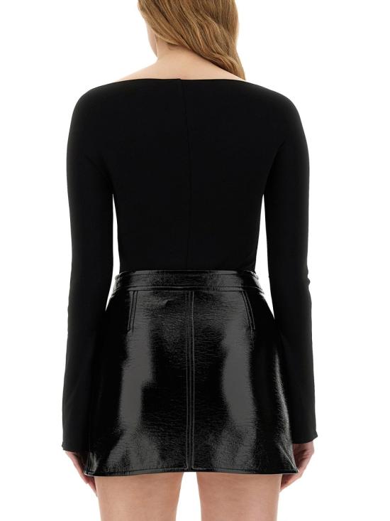  쿠레쥬 바디수트 티셔츠 224JBD078J S00669999 BLACK