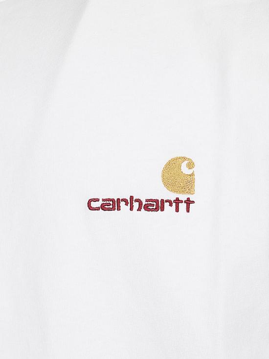 26FW 칼하트 WIP 숏슬리브 아메리칸 스크립트 티셔츠 I029956 02XX WHITE - CARHARTT WIP