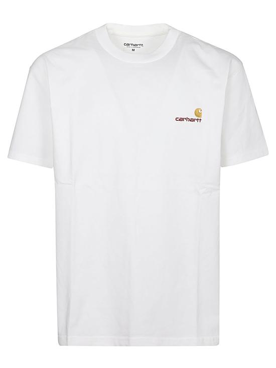 26FW 칼하트 WIP 숏슬리브 아메리칸 스크립트 티셔츠 I029956 02XX WHITE