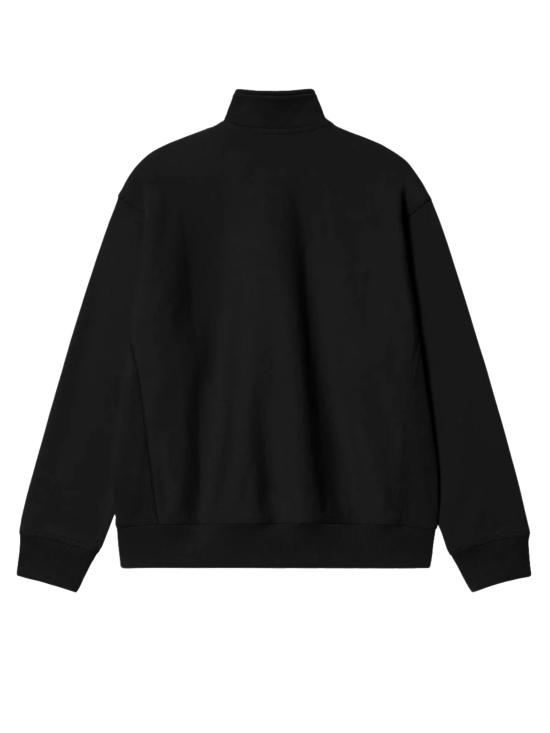 26FW 칼하트 WIP 하프 집 아메리칸 스크립트 스웨트셔츠 I027014 3T6XX BLACK - CARHARTT WIP