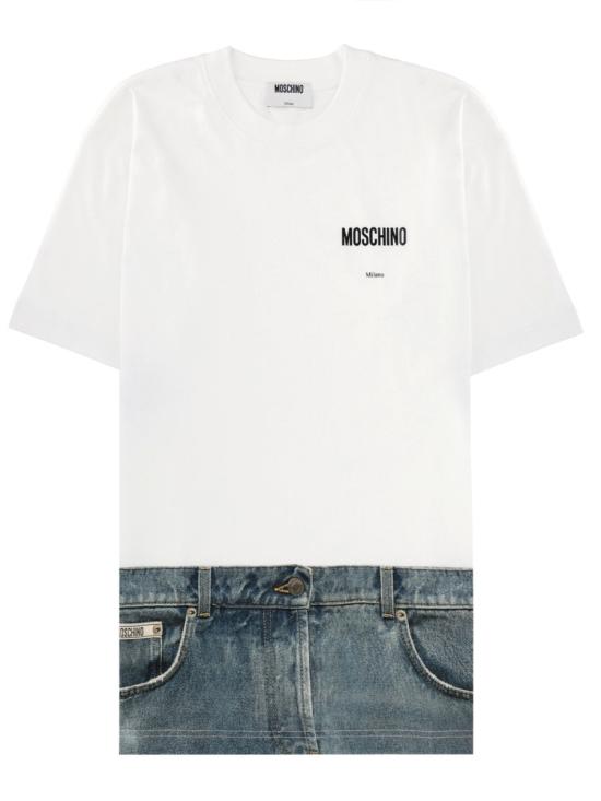 26SS 모스키노 폴로 티셔츠 07230541 1001 WHITE