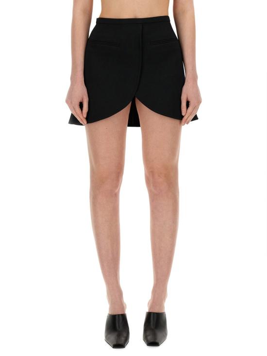  쿠레쥬 스커트 224CJU171P L00079999 BLACK - COURREGES