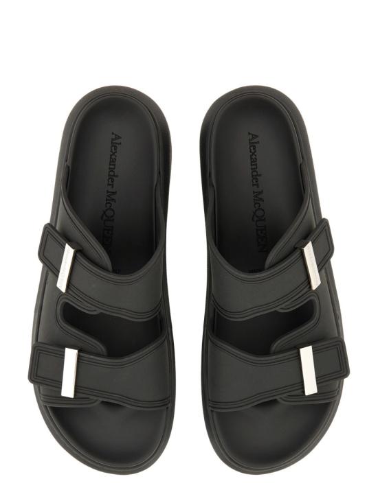 26FW 알렉산더 맥퀸 하이브리드 슬라이드 663563 W4Z511081 BLACK - ALEXANDER MCQUEEN