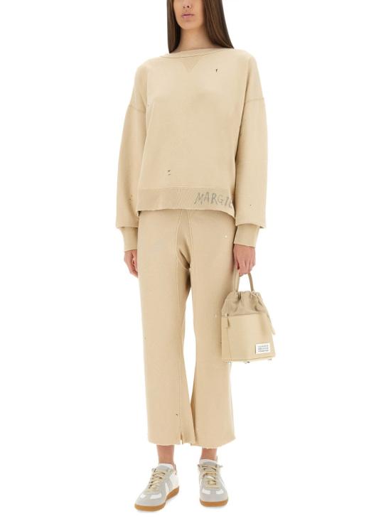  마르지엘라 디스트레스드 스웨트팬츠 S50KA0677 M25019112 IVORY - MAISON MARGIELA
