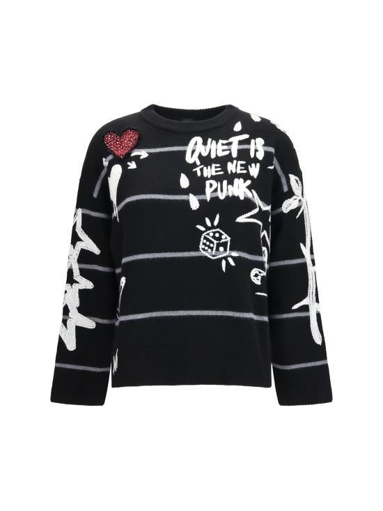 26FW 핑코 스웨터 107502A2PK ZIK BLACK