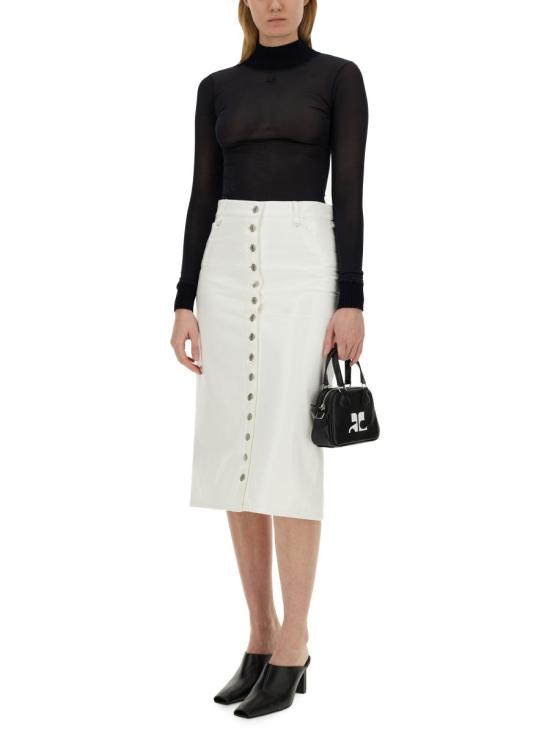  쿠레쥬 스커트 124CJU155 VY00140001 WHITE - COURREGES