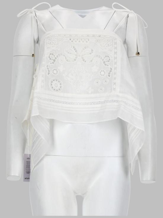 26SS 셀프 포트레이트 블라우스 AC26 004T W WHITE